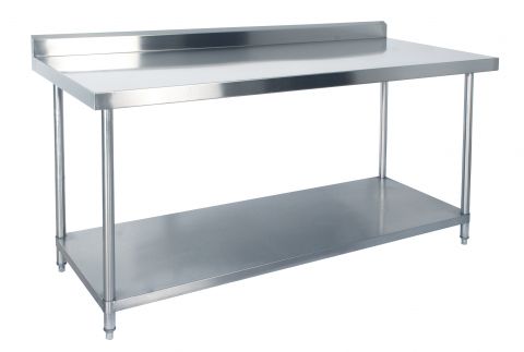 KSS 1500mm Bench w/ Shelf Underneath and Splashback