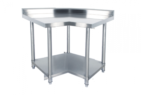 KSS 900mm Corner Bench w/ Shelf Underneath and Splashback