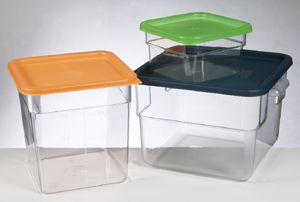 Polycarbonate  Square Storage 17.2Lt (Lid Sold Seperately)