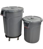 75L Round Bin (Grey)