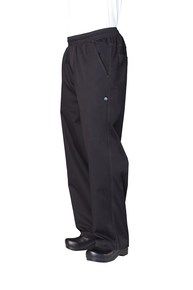 CW Black Lightweight Basic Baggy Pants