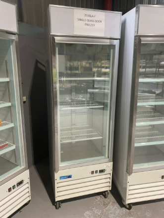 1 glass door freezer