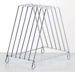 Board Rack 6 Slot. Chrome Plated