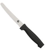 Steak Knife Black Plastic Round Tip