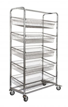 KSS 5 Basket Angled Bakery Trolley