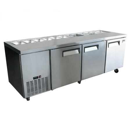 Mitchel Refrigeration 3 Door Sandwich Bar