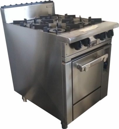 Oxford Series 4 Burner Cooktop w/ Gas Oven, 4BBT-OV-3H