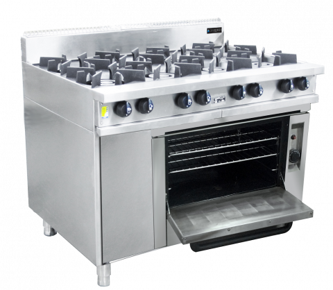 Oxford Series 8 Burner Cooktop w/ Gas Oven (on right hand side)