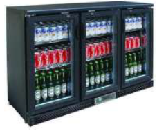 THREE GLASS SLIDE DOOR REFRIGERATOR