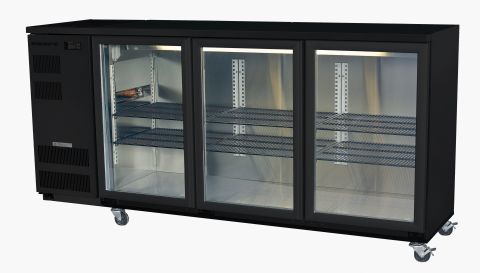 Skope 3 Door Backbar Undercounter Black Colour BB580-3SW