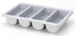 Cutlery Box 4 Compartment Plastic Grey