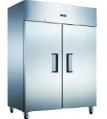 STAINLESS STEEL TWO DOOR FREEZER F1170FDGN-TOP