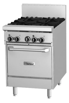 Garland GF24-4L 4 Burner Range with oven