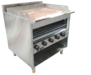 5 BURNER GRIDDLE PLATE WITH TOASTER UNDERNEATH