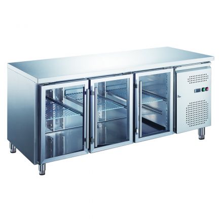 Mitchel Refrigeration 3 Glass Door Undercounter Refrigerator