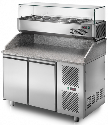 2 DOOR PIZZA STONE TOP - Italfridge
