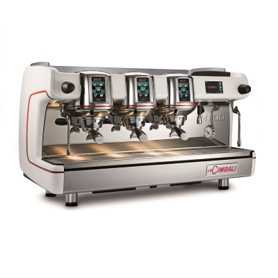 LaCimbali M100 3 Group HG White Coffee Machine