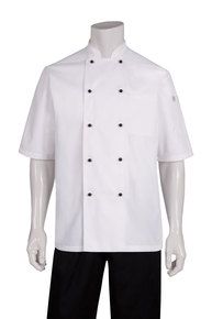CW Macquarie White S/S Basic Chef Jacket