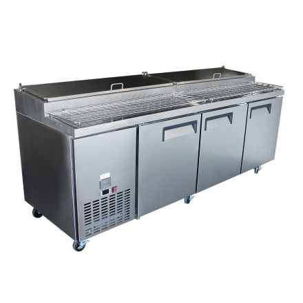 Mitchel Refrigeration 3 Door Pizza Bar