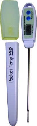 HLP Digital Probe Thermometer Waterproof with Probe Safety Cover 