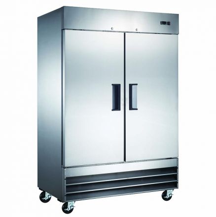 Mitchel Refrigeration Stainless Steel Two Door Refrigerator