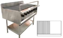 7 BURNER BBQ CHARGRILL WITH 600mm HOT PLATE