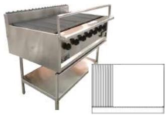 7 BURNER BBQ CHARGRILL WITH 900mm HOT PLATE