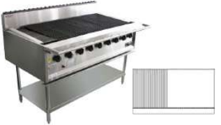 9 BURNER BBQ CHARGRILL WITH 880mm HOT PLATE