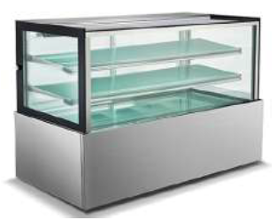 STRAIGHT GLASS COLD DISPLAY THREE TIER - 1200MM