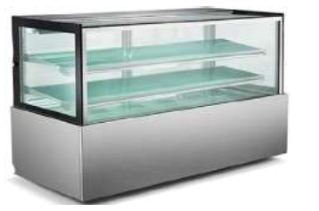 STRAIGHT GLASS COLD DISPLAY THREE TIER - 1500MM