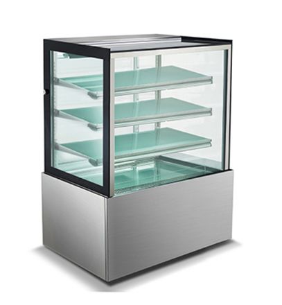 Mitchel Refrigeration 900mm Straight Glass Cold Display - 4 Shelves