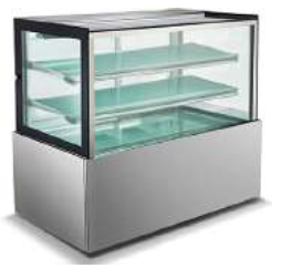 STRAIGHT GLASS COLD DISPLAY THREE TIER - 900MM