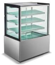 STRAIGHT GLASS COLD DISPLAY FOUR TIER- 900MM