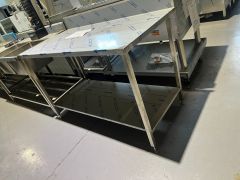 Stainless Stell Bench with Shelf